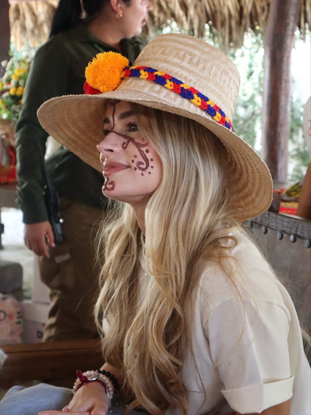 Ana Lucía Pineda en una jornada de la Fundación en Riohacha, La Guajira